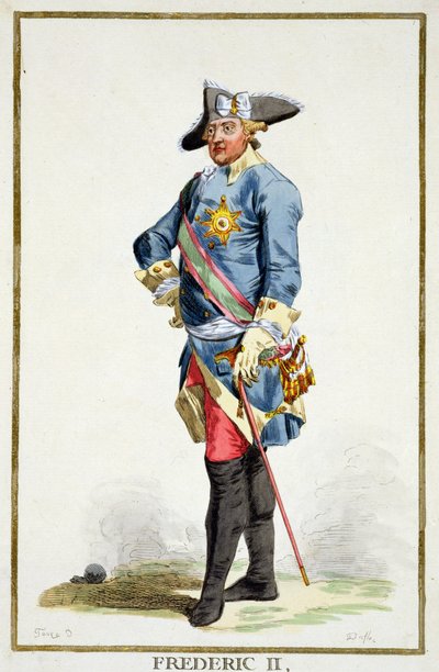 Frédéric II le Grand (1712-86) roi de Prusse (1740-86) de 